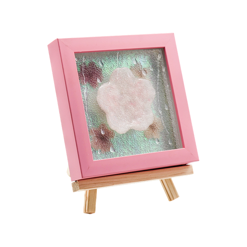 Lampada d'arte Cherry Blossom con cornice in legno giallo-pioggia Yozakura
