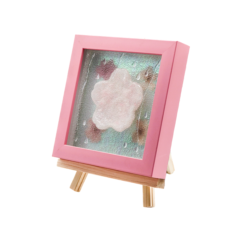 Lampada d'arte Cherry Blossom con cornice in legno giallo-pioggia Yozakura