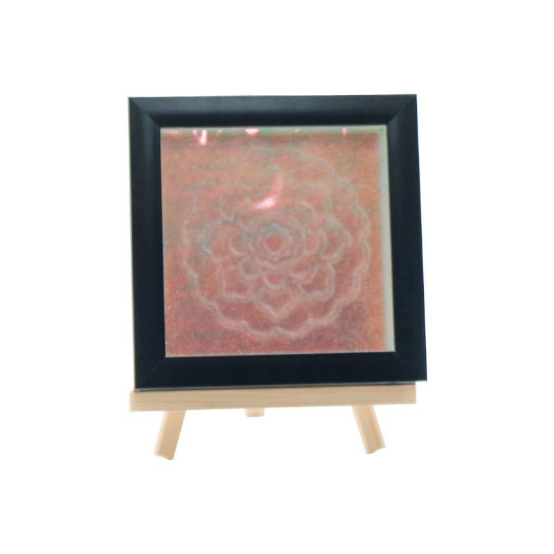 Lampada in cristallo bianco con motivo floreale blu - Tianxiang Ripples