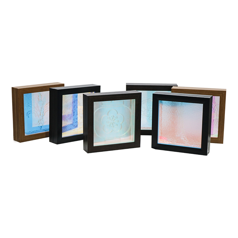 Lampada in cristallo bianco con motivo floreale blu - Tianxiang Ripples