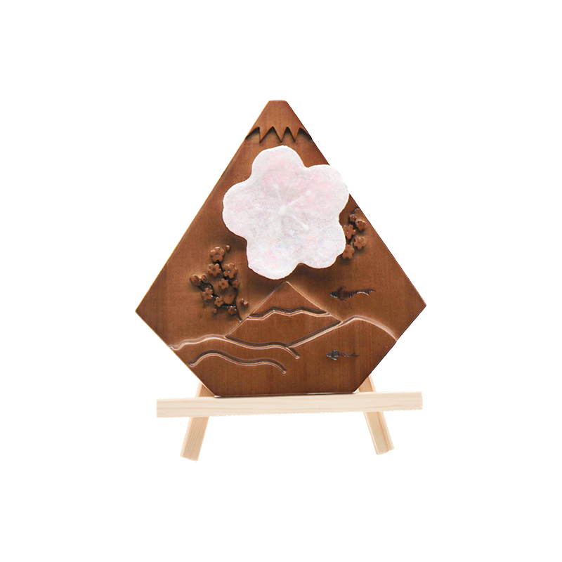 Lampada da tavolo giapponese Maihui in legno artistico-Picco di neve in legno