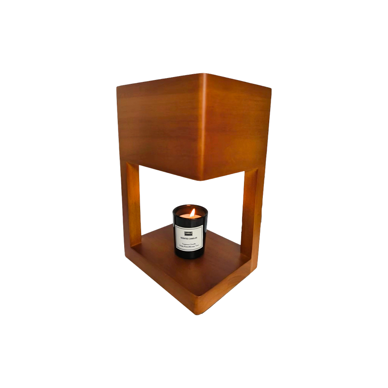 Lampada scaldacandele con semplice cornice geometrica - Angolo tranquillo